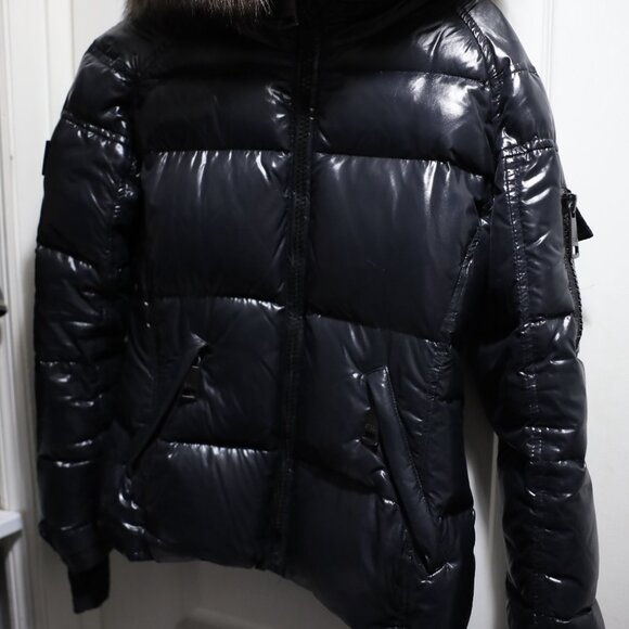 Women's SAM. Coat: Blake Fur-Trim Puffer Down Jacket - Picture 2 of 16